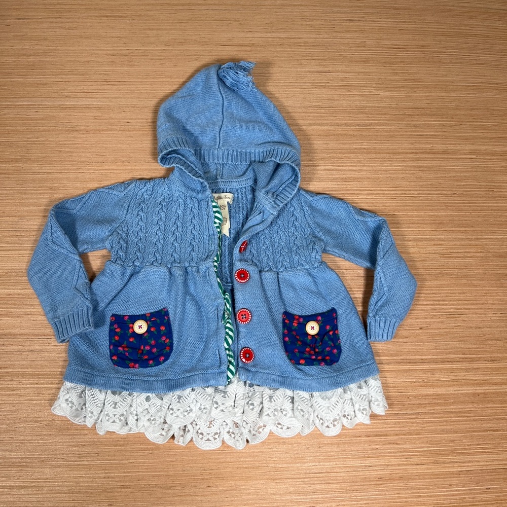 Matilda Jane sweater 18-24 months little girls blue